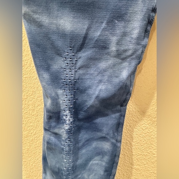 Free People Movement Good Karma Blue White Tie Dye High Rise Yoga Leggings M/L - Picture 13 of 15